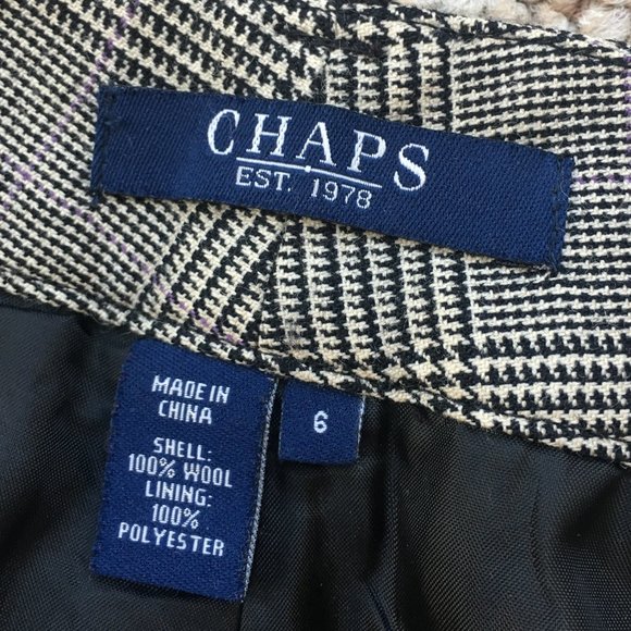 Chic Vintage CHAPS Plaid Trousers - Picture 2 of 4